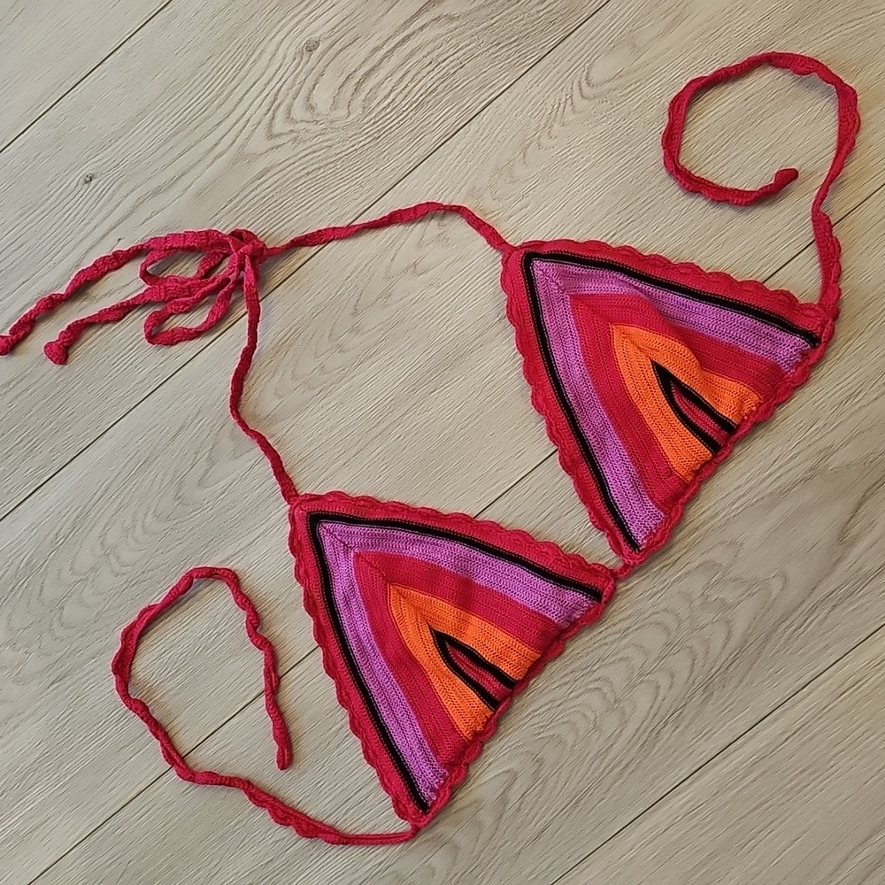 Banana Republic Boho Festival‎ Crochet Lined Tie Bikini Set, Medium - Picture 2 of 14